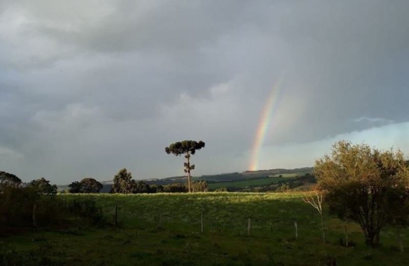 GRATIDÃO mesmo em dias escuros pois a tempestade é necessária para que o arco íris saia / Foto: Aman