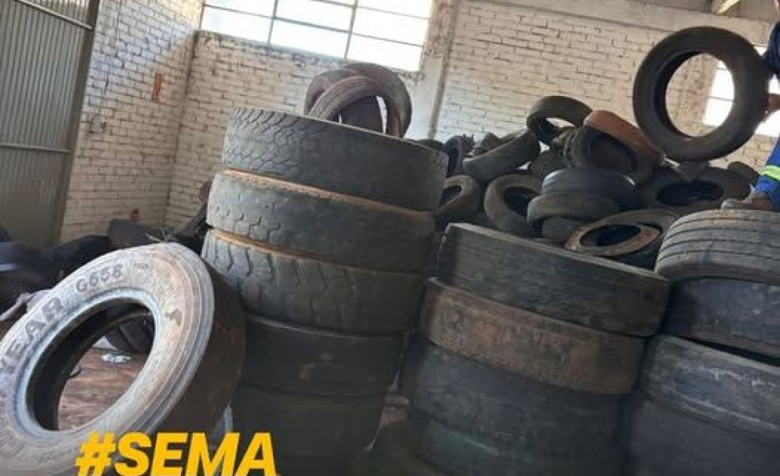 12 Toneladas De Pneus Inservíveis Para O Descarte Correto