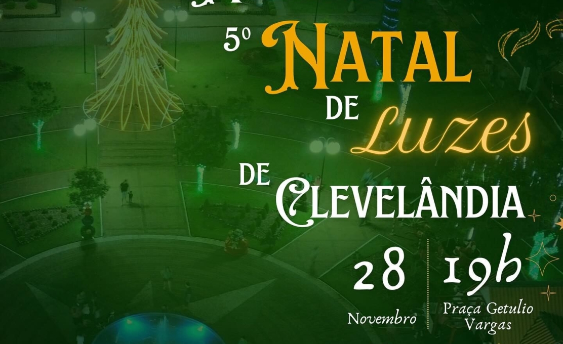 A Magia Do Natal Está Chegando Em Clevelândia