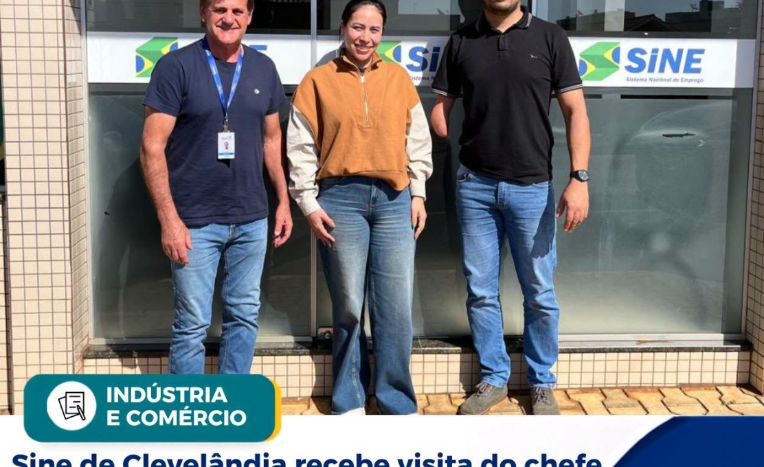 Sine De Clevelândia Recebe A Visita Do Chefe Da Secretaria Do Trabalho Regional 